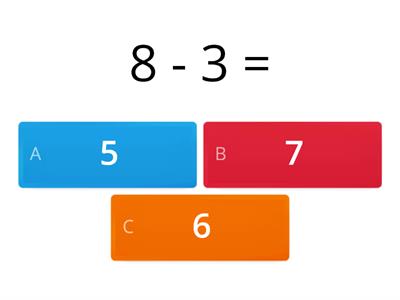 一年级数学 减法 （10以内）