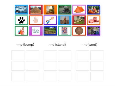 Ending Blends:  -mp -nt -nd