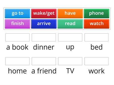 Verb collocations