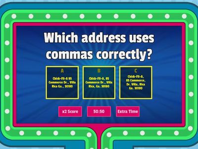 Commas in Addresses