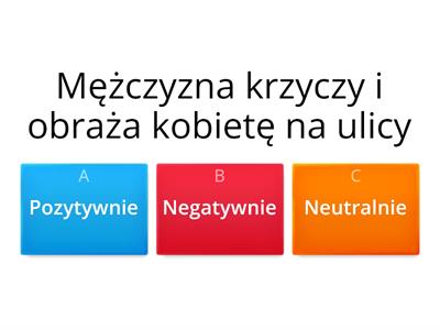 Jak oceniasz opisane zachowanie lub sytuację?