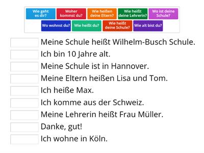 4. Klasse W-Fragen