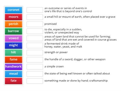 Beowulf Vocabulary