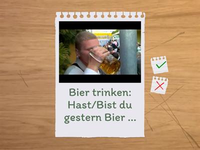 Wochenende:  Perfekt A2  - Fragen