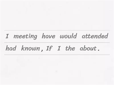 Conditional 2 (Third)