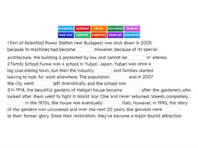 complete the descriptions with the words in the box.