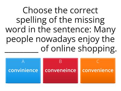 Spelling Practice: Commonly Misspelled Words