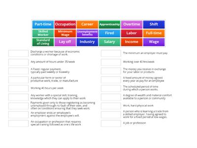 Employment Vocabulary