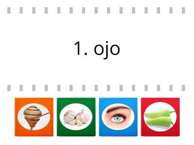 1. Lección "ojo"