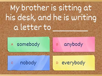Indefinite Pronouns