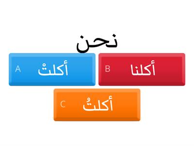 تصريف الفعل الماضي الصف الثالث