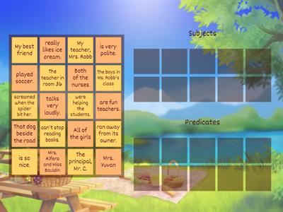 Subjects and Predicates