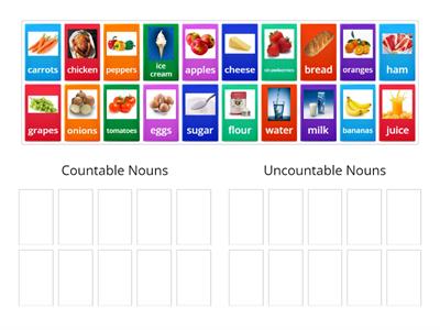 Countable & Uncountable Foods