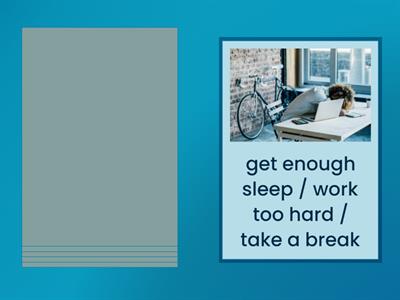 Giving advice (should / ought to)