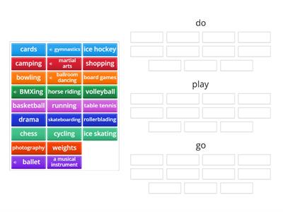 Solutions Intermediate Unit 2A play / do / go 