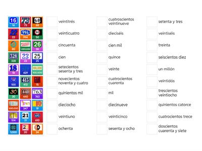 Spanish Numbers 0-1000