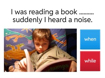 \ When & While  (past continuous & past simple) ege