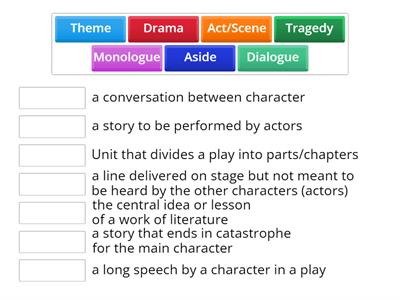 Drama terms