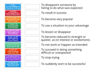 [HeyLady!] Phrasal Verbs Matching