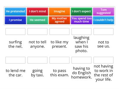 Verb patterns (gerund or infinitive?)