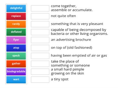 Mr. Figueroa ESL - Earth Day Festival Vocabulary