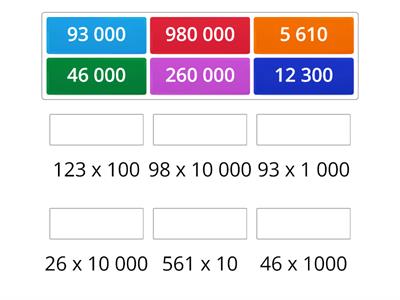 MOLTIPLICAZIONI x 10 x100 x 1000