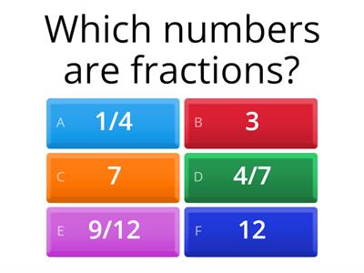 Identifying fractions