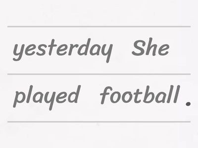 Past Simple - regular verbs