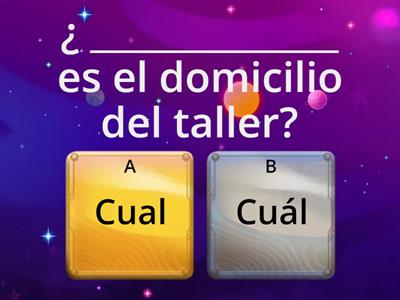 Las tildes en las preguntas