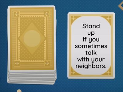 Stand Up If ... Adverbs of Frequency