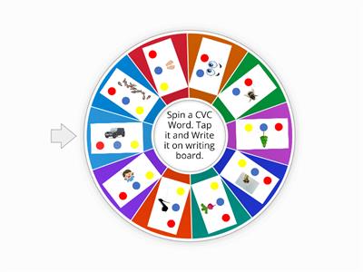 Spin a CVC Word-Tap and Write.
