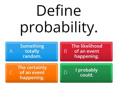 Basic probability quiz