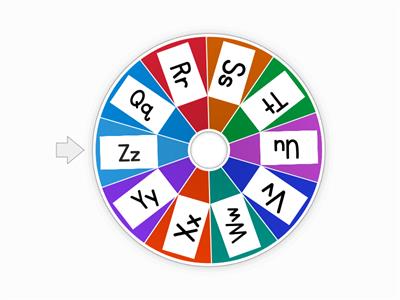 Alphabet Wheel Q-Z