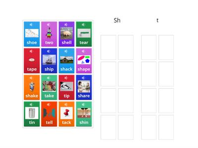 sh and t minimal pairs