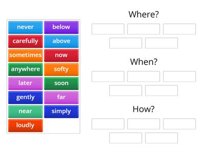Adverbs: Where? When? How?
