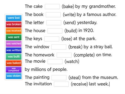 Passive Voice in Past 