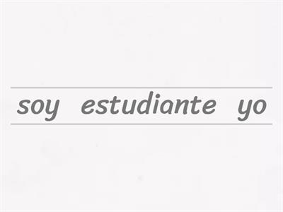 Forming Simple Spanish Sentences