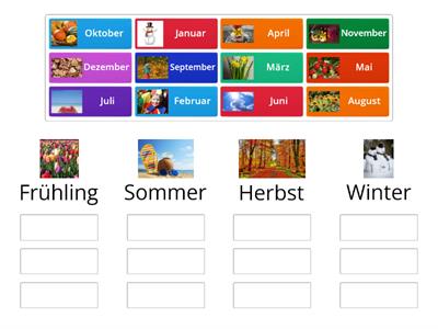 Jahreszeiten und Monate