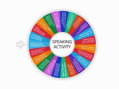 SPEAKING activity for adults