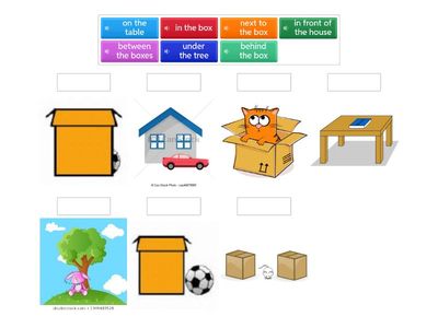  in/on/under/in front of/between/behind/next to