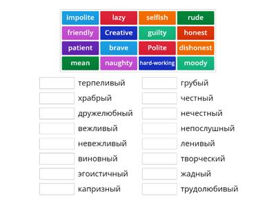 Personality adjectives solutions elementary 