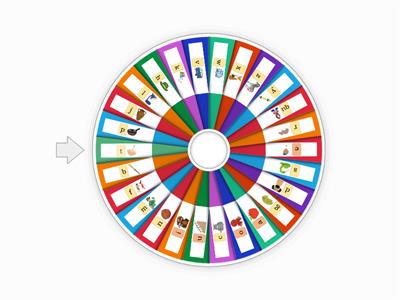 FUNdations Letter Keword Picture Spinning Wheel