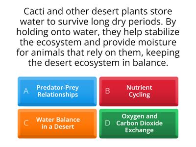 Examples ecosystem homeostasis for 8th grade biology