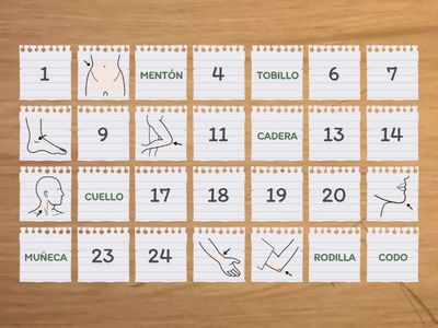 Léxico Categoría: MEMORICE Partes finas del cuerpo humano