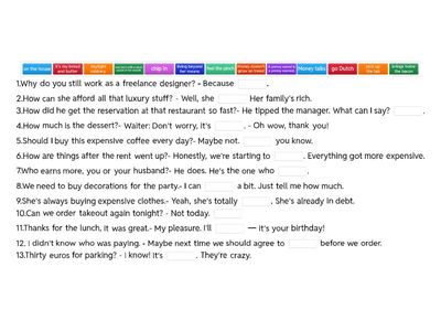 Money idioms&phrases 