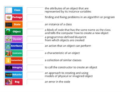 Java Vocabulary Check 3