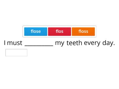 Floss Rule and -all Unit, Barton Level 3