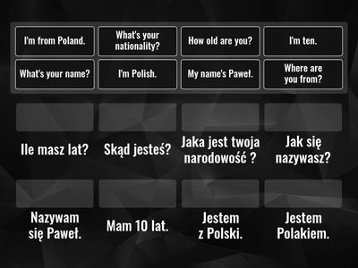 Giving and asking for personal information