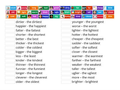 Adjectives Levels 1-3