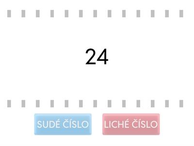 Sudá a lichá čísla